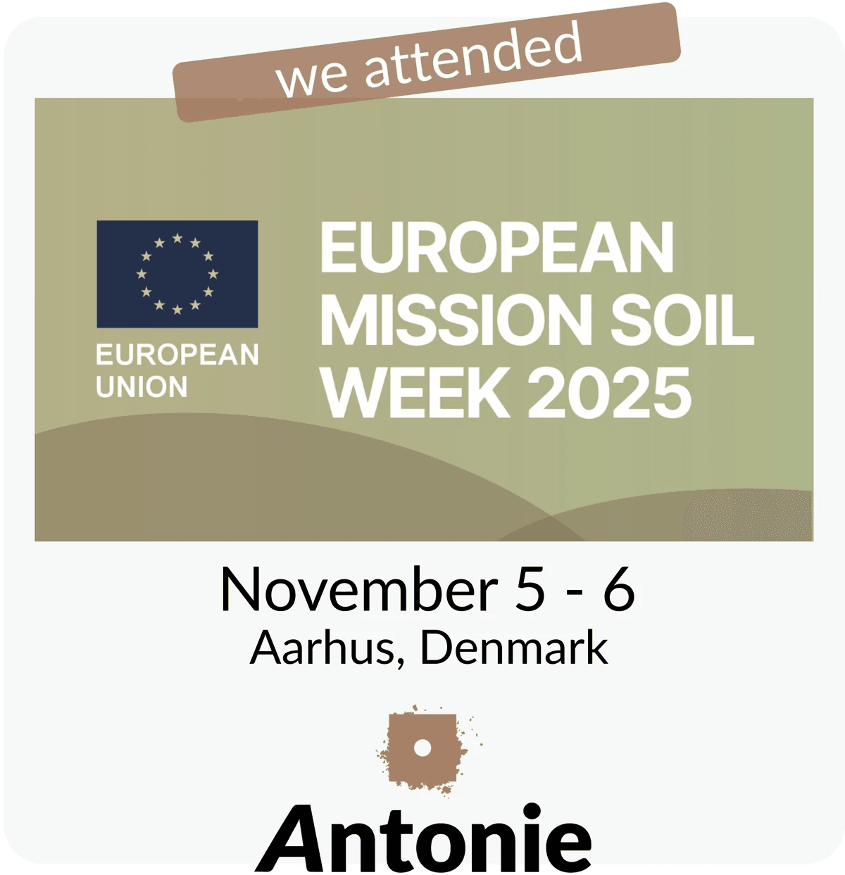 European Mission Soil Week 2025 | Antonie attending 