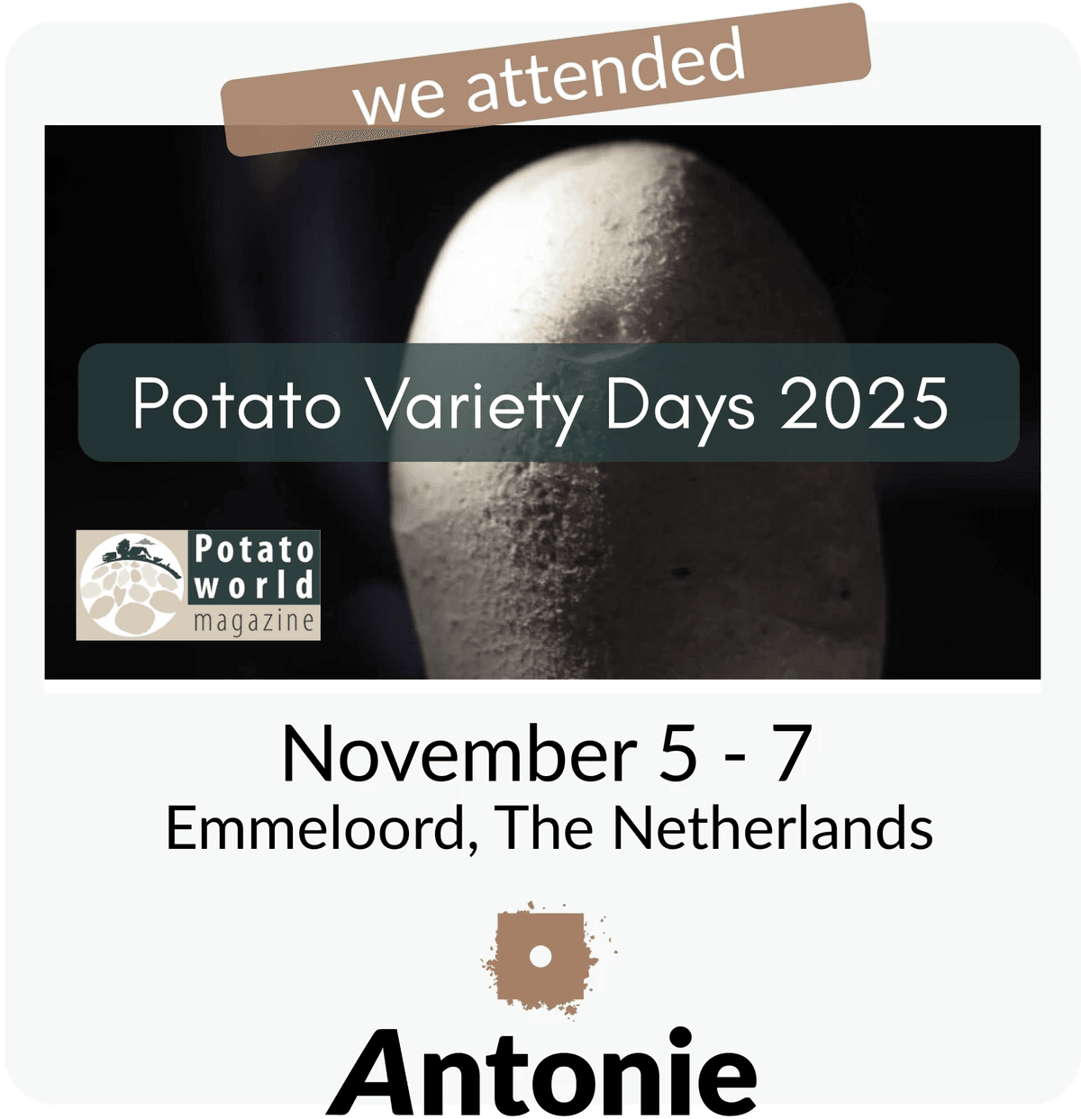 Potato Variety Days 2025 | Antonie attending 