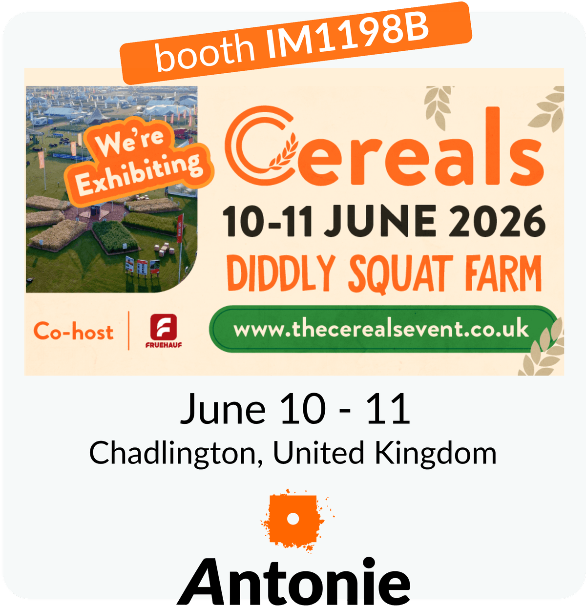Cereals 2026 | Diddly Squat Farm | Antonie attending 