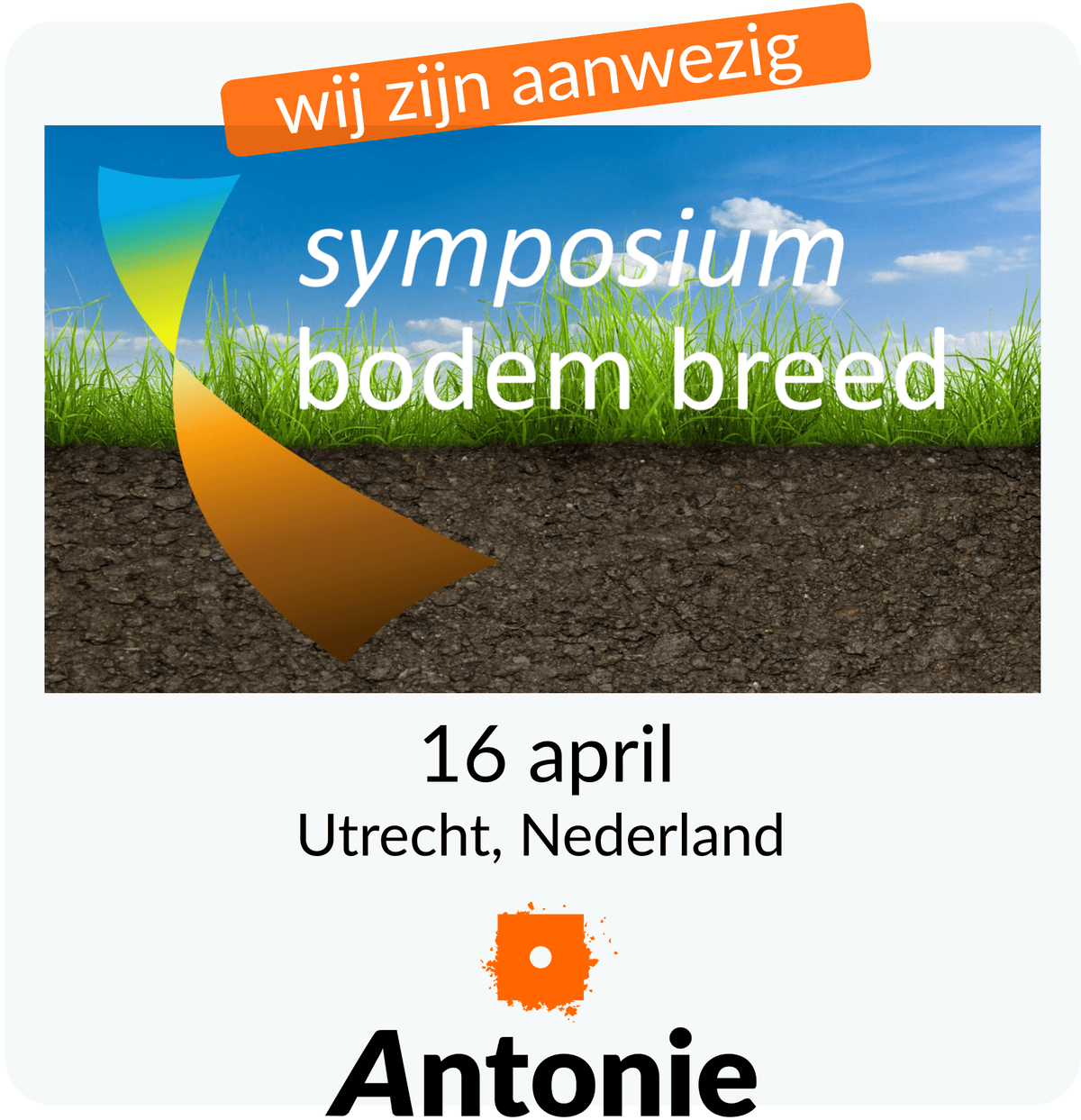 Symposium Bodembreed 2026 | Antonie attending