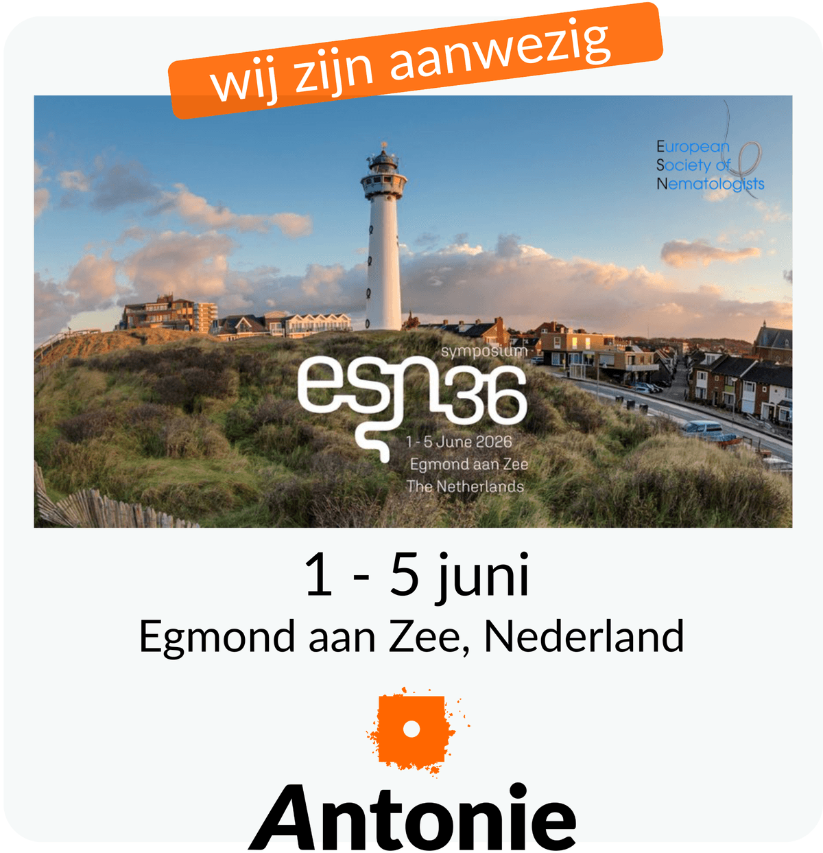 ESN Symposium 2026 | Antonie attending 