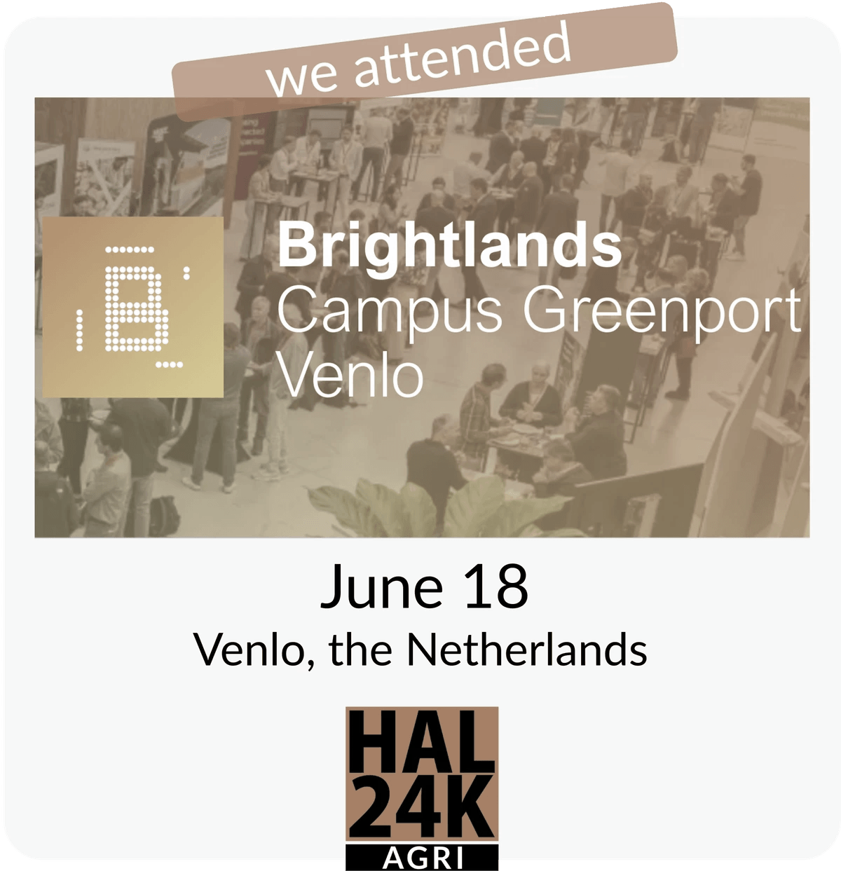 AI & Robotics in Agriculture Demo Day, June 18 in Venlo – HAL24K Agri present at event.