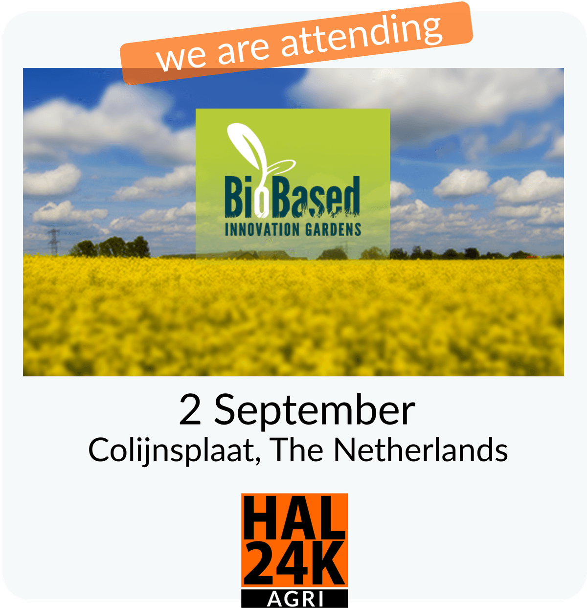 BioBased 2025 | HAL24K Agri attending event on innovative soils. 