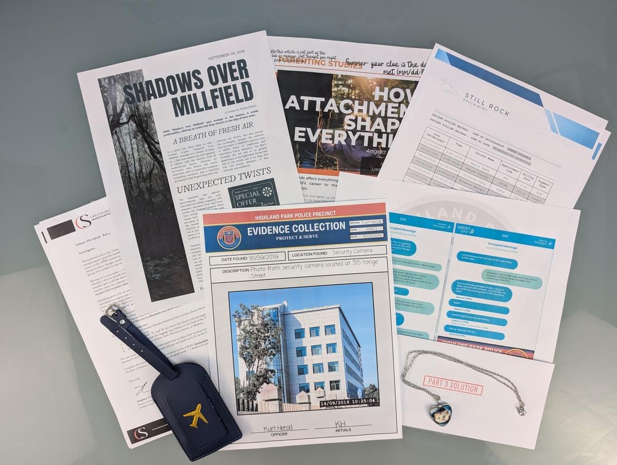 Transference: Death of a Psychiatrist — 7 Part Premium Murder Mystery Game