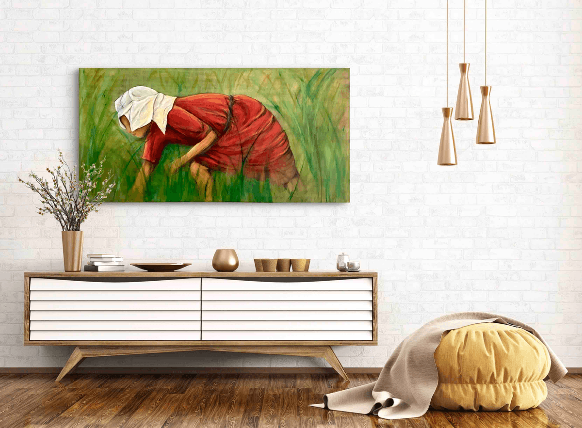 In the ricefield
