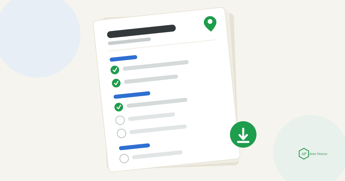 Preview of the downloadable Google Business Profile optimization checklist