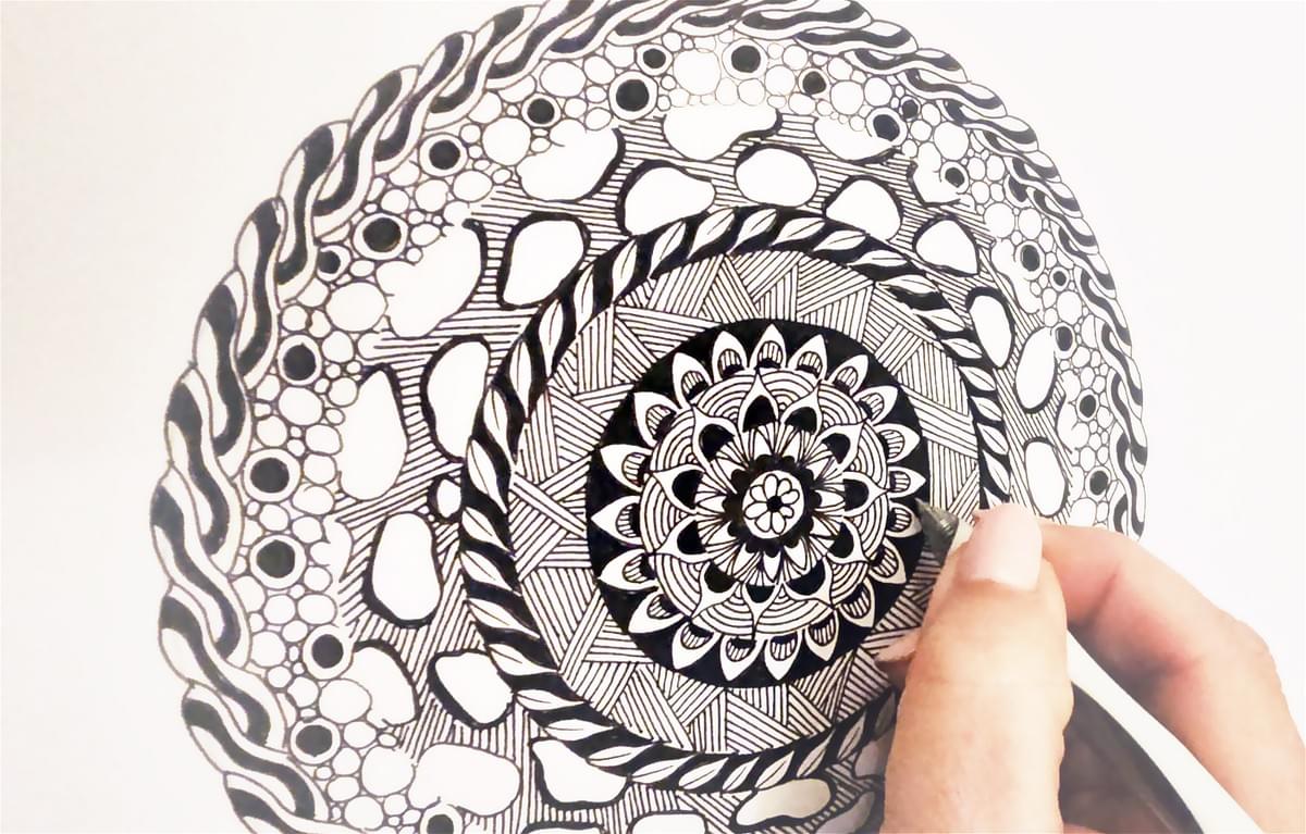 Mindfulness art by Andrea Dell.