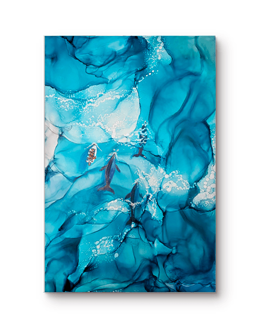 'Tidal Light' Original Painting | Andrea Dell Art