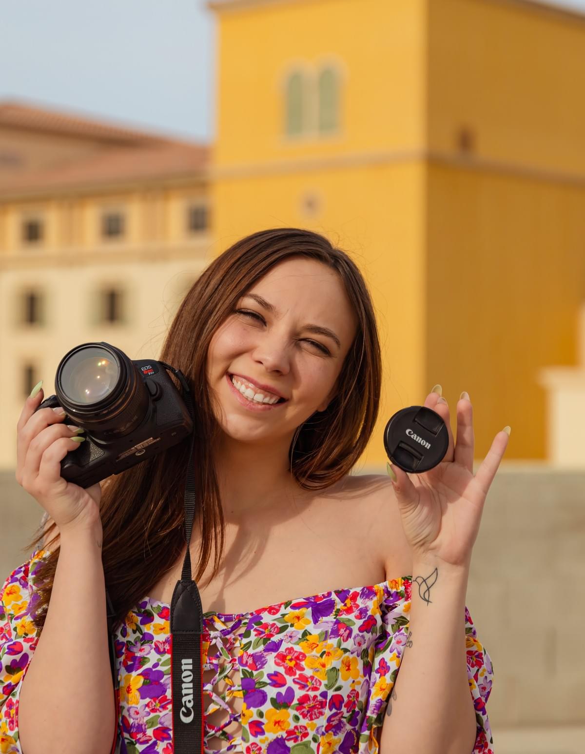 Photographer Annie David smiling in a professional headshot taken in Las Vegas, introducing herself to clients with a warm and approachable vibe.