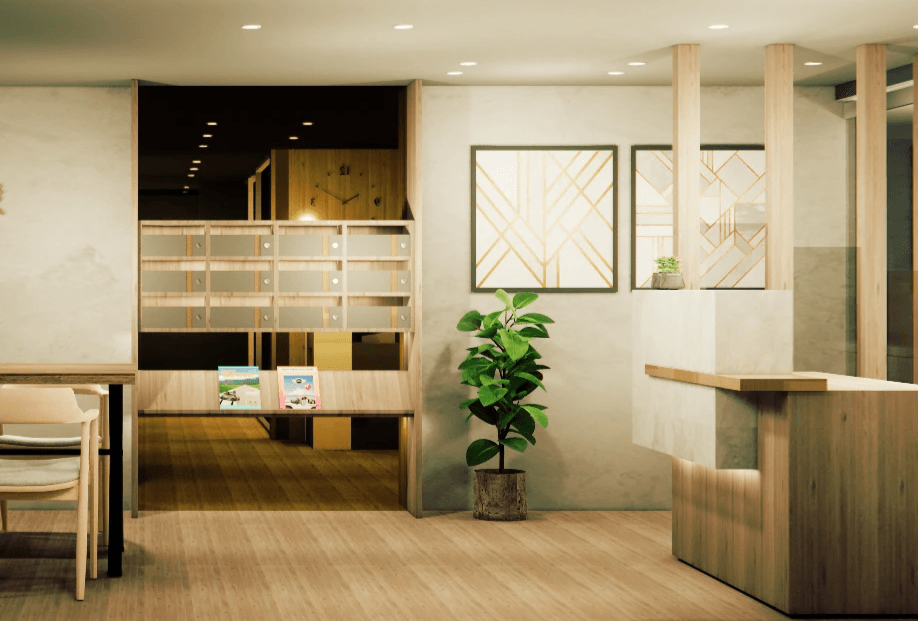  思博客商務中心高雄中正館入口處信箱區域照片