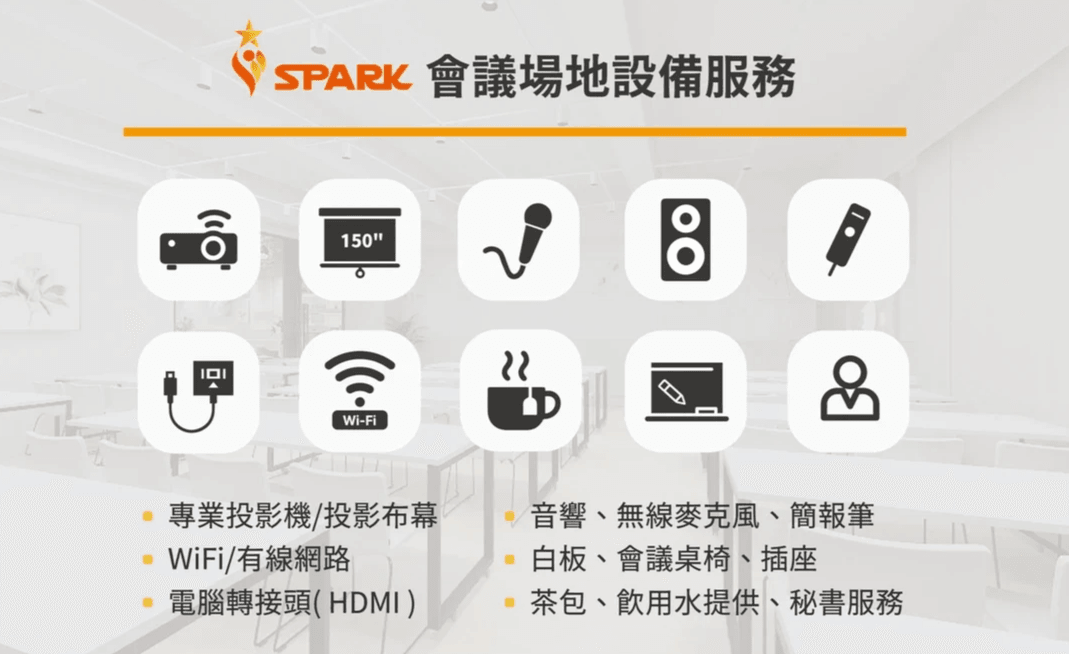 思博客高雄會議教室場地設備服務