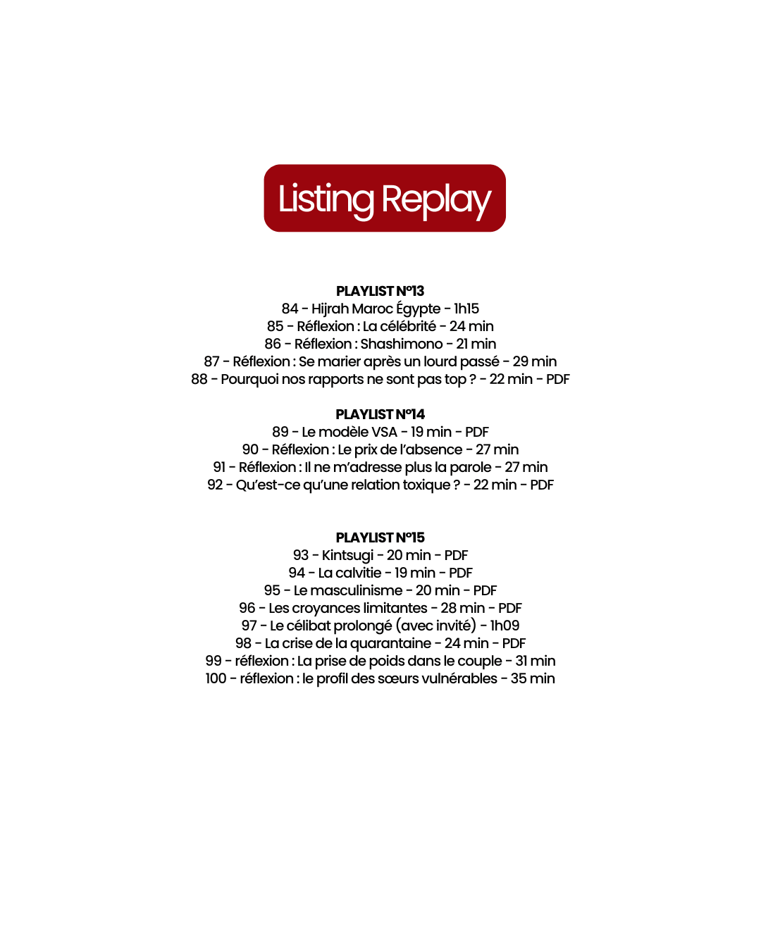 Pack Zawji Replay - 100 replays