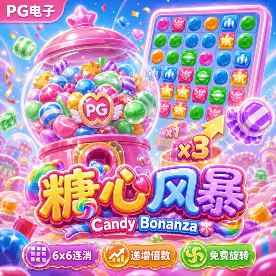 PG电子《糖心风暴(Candy Bonanza)》、PG电子官网、PG电子、PG模拟器、PG电子试玩、PG试玩