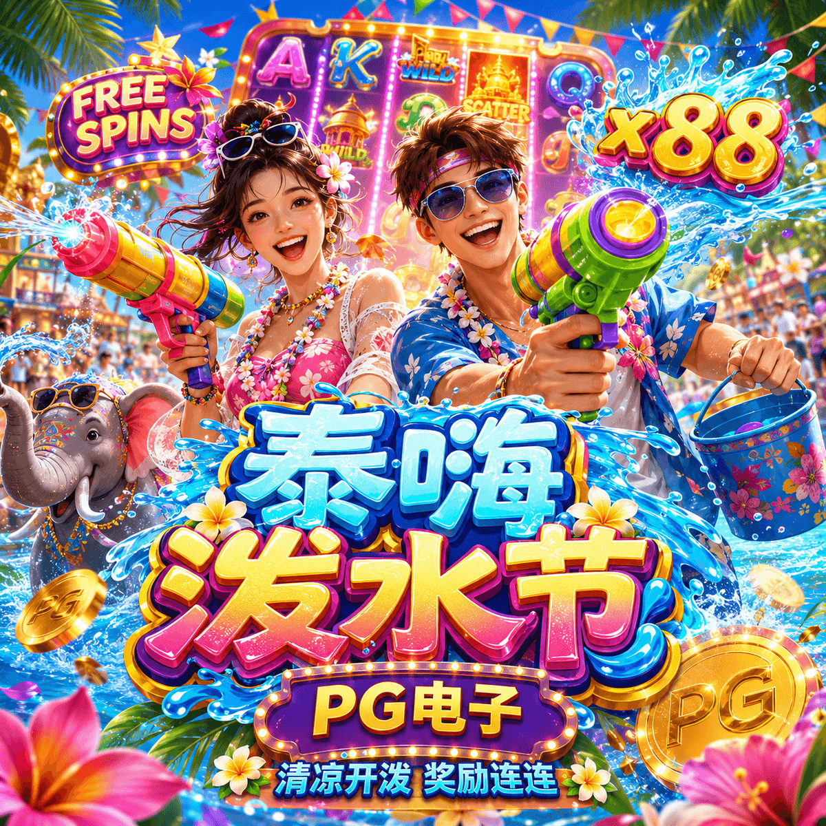  PG电子《泰嗨泼水节》、PG电子、PG模拟器、PG电子试玩、PG试玩、PG电子模拟器