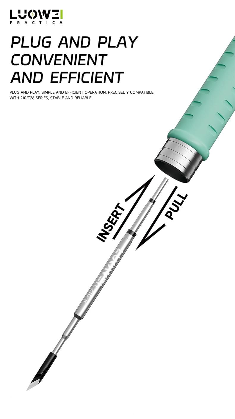 Black Steel -210 soldering iron tip