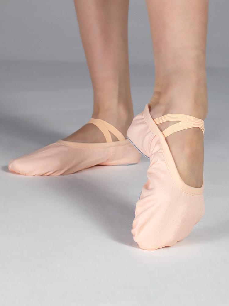 110415  Nude-Lace Free Canvas Ballet Shoes