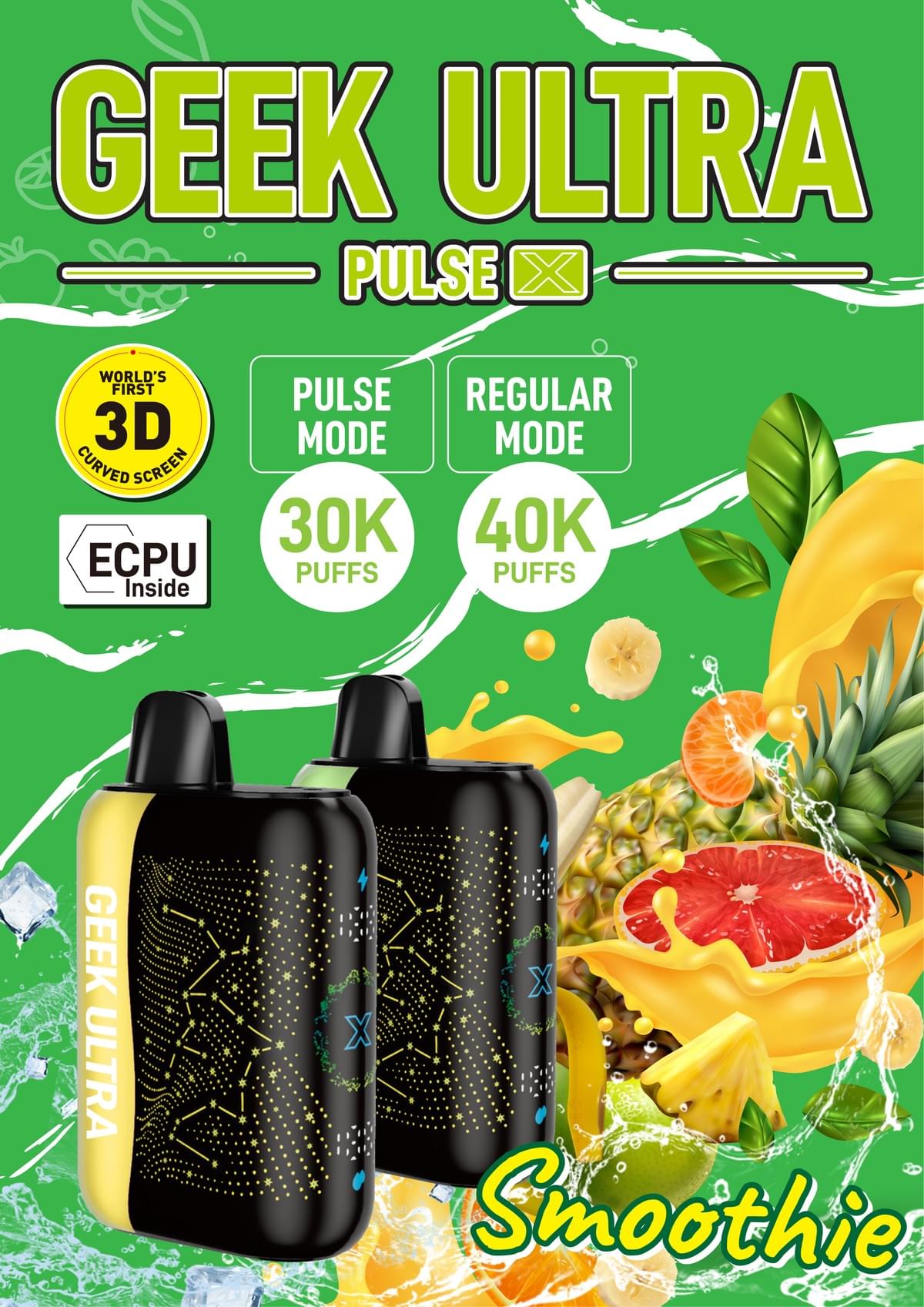 Geek Ultra Pulse X 30-40K PUFFS 5%NIC