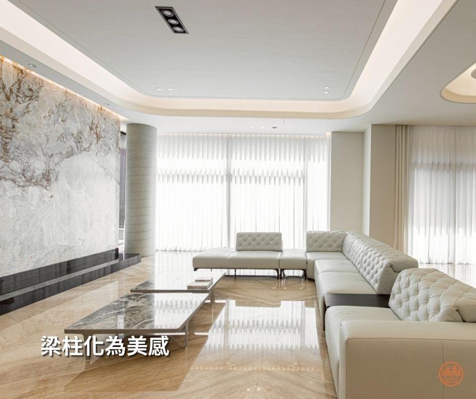 梁柱缺陷能用木工裝潢變身為視覺焦點