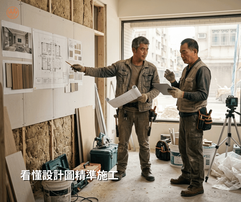 統包要看懂室內設計圖才能精準施工