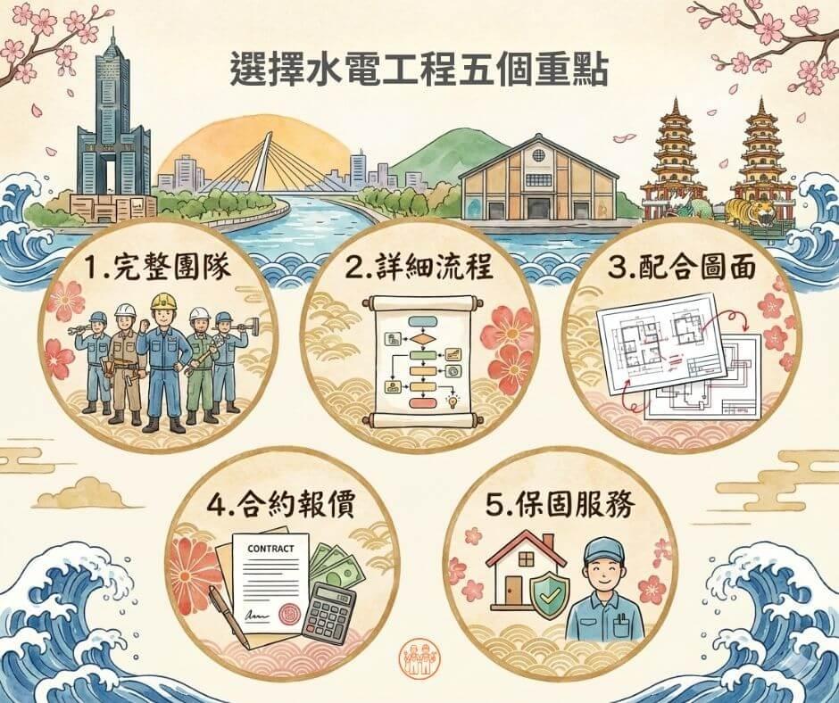 選擇高雄水電工程的五大重點