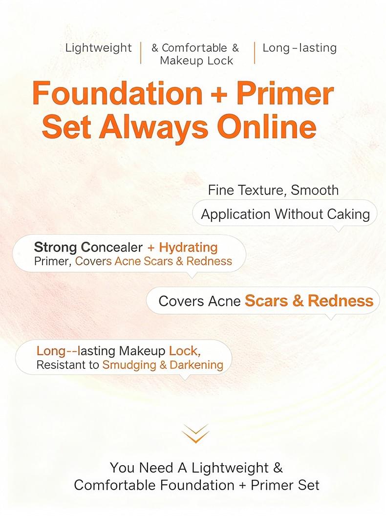 KDF-1411 Foundation Primer 2in1 Set