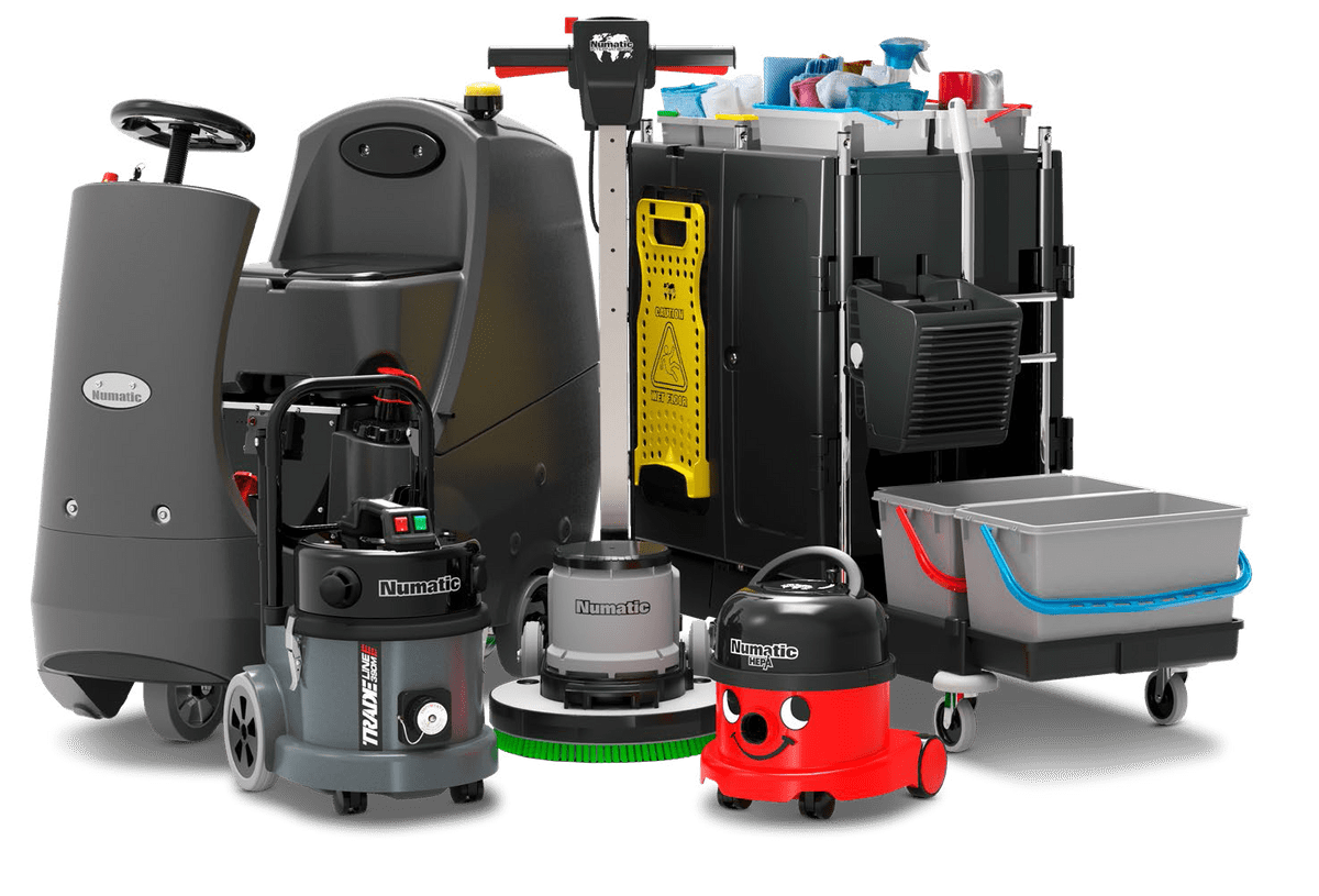 Models from Numatic’s various departments of care