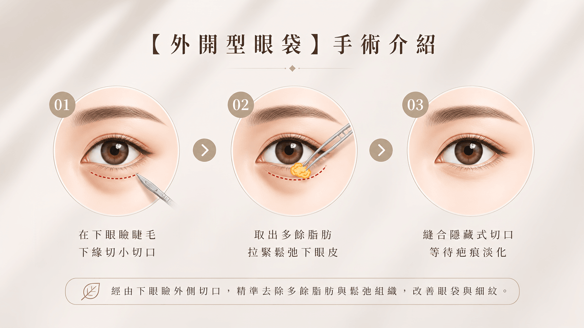 外開型眼袋手術介紹