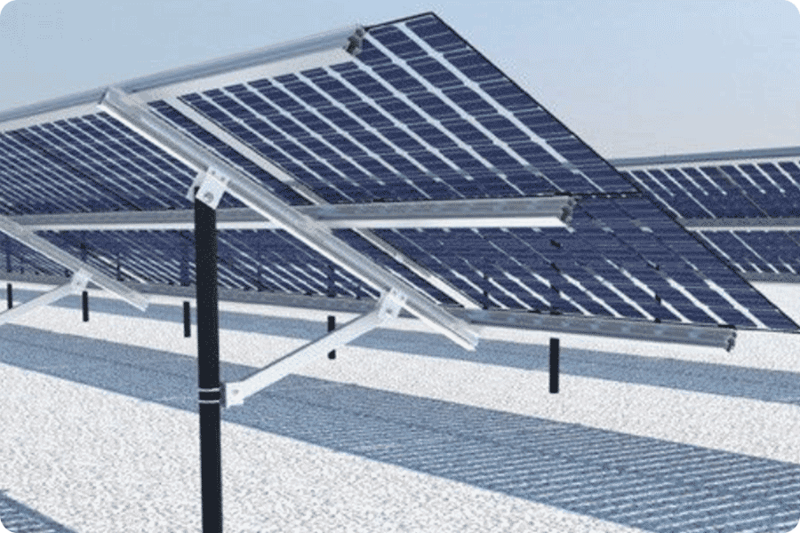 Eine Erhöhung der Oberflächenalbedo kann unter bestimmten Bedingungen die rückseitige Einstrahlung bifazialer Module verbessern.