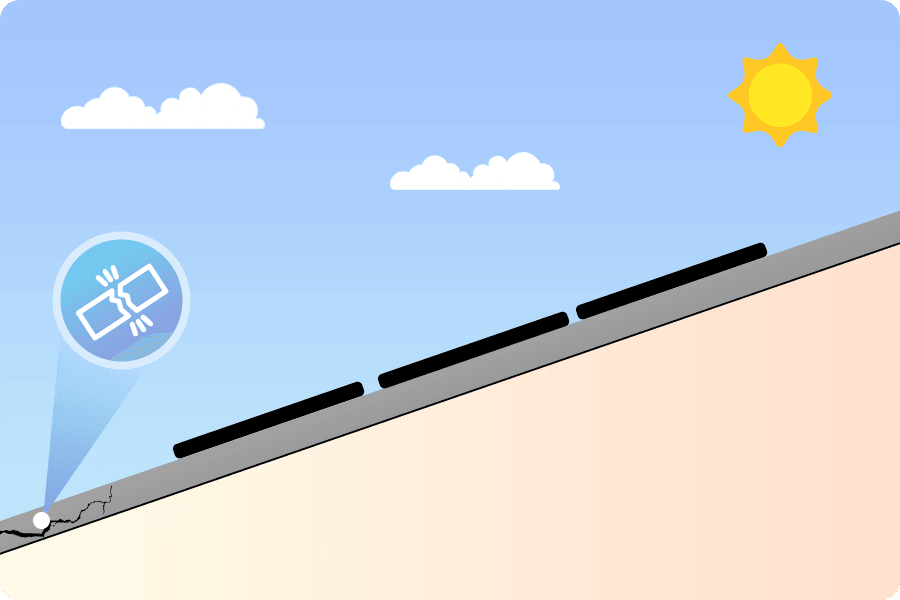 Gdy nośność dachu jest bliska granicy, nadmierny ciężar paneli może wpływać na całą konstrukcję.