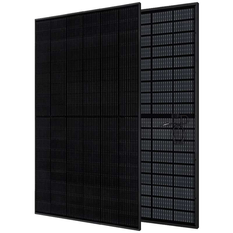 Maysun Solar 420-445W N-TOPCon Bi-glass Modulo solare nero completo MONO Modulo fotovoltaico a metà taglio 182mm 108 Celle