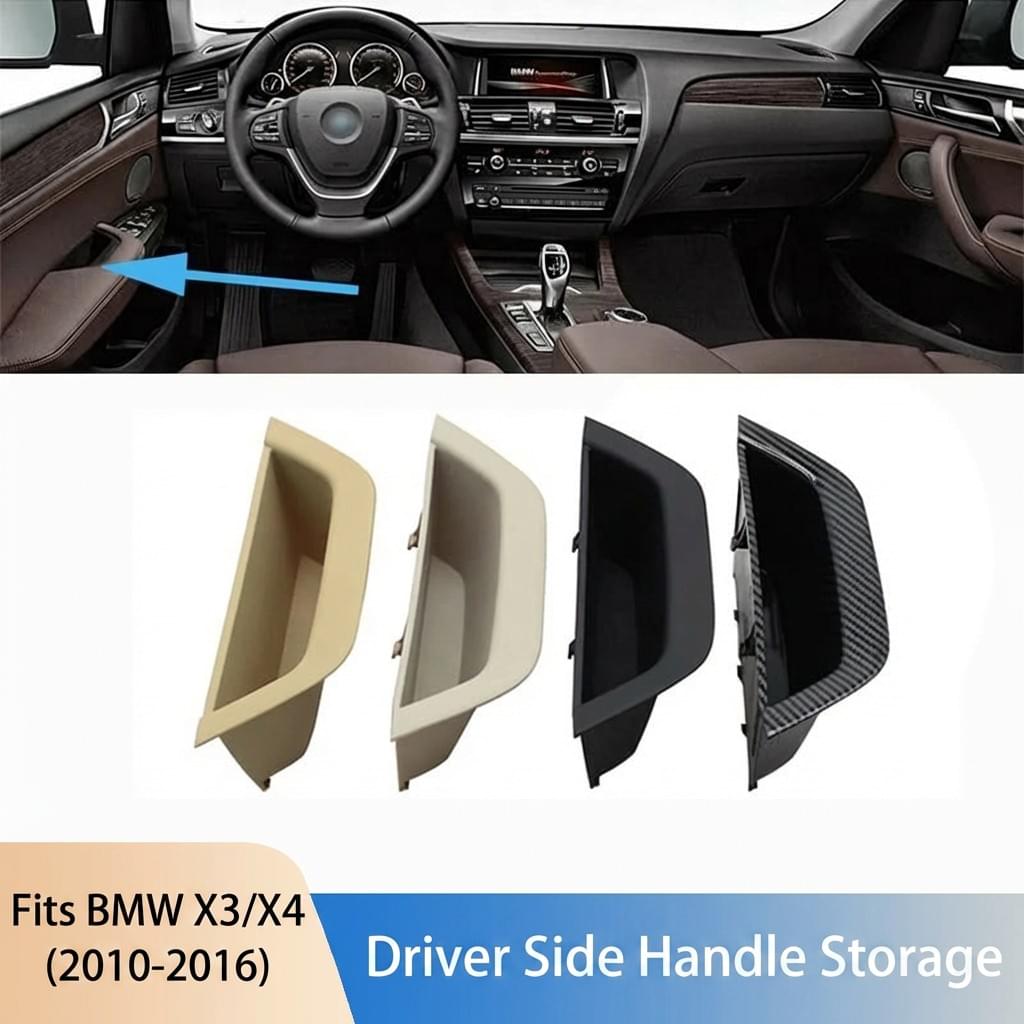 Precision-Fit Interior Door Handle Storage Box for BMW X3 (F25) & X4 (F26) | 2010-2016