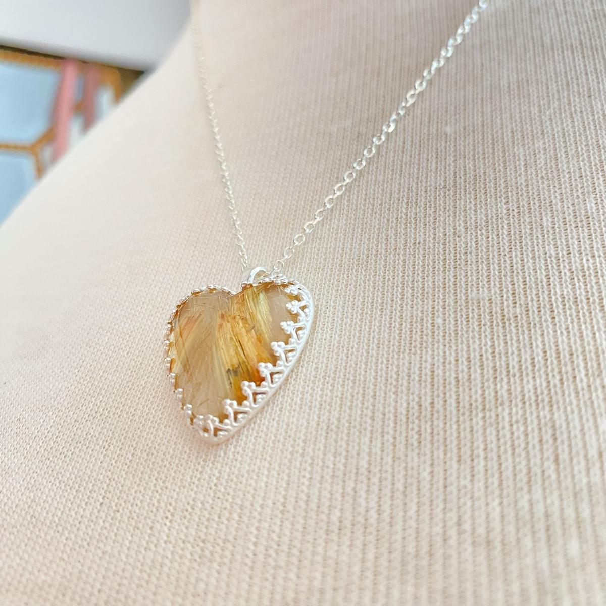 鈦晶Rutilated Quartz-蕾絲精工系列