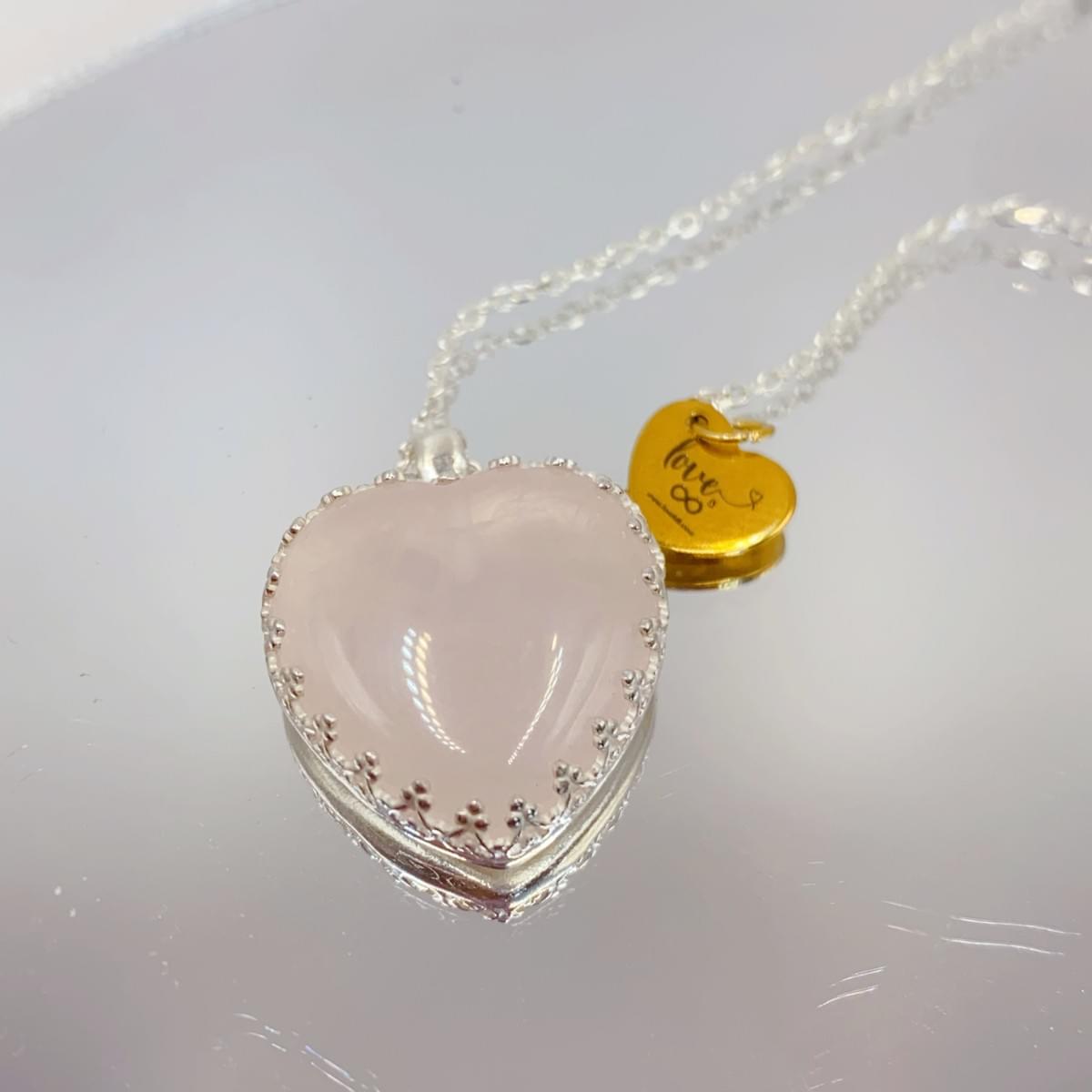 澄澈的愛-粉水晶-蕾絲金工系列