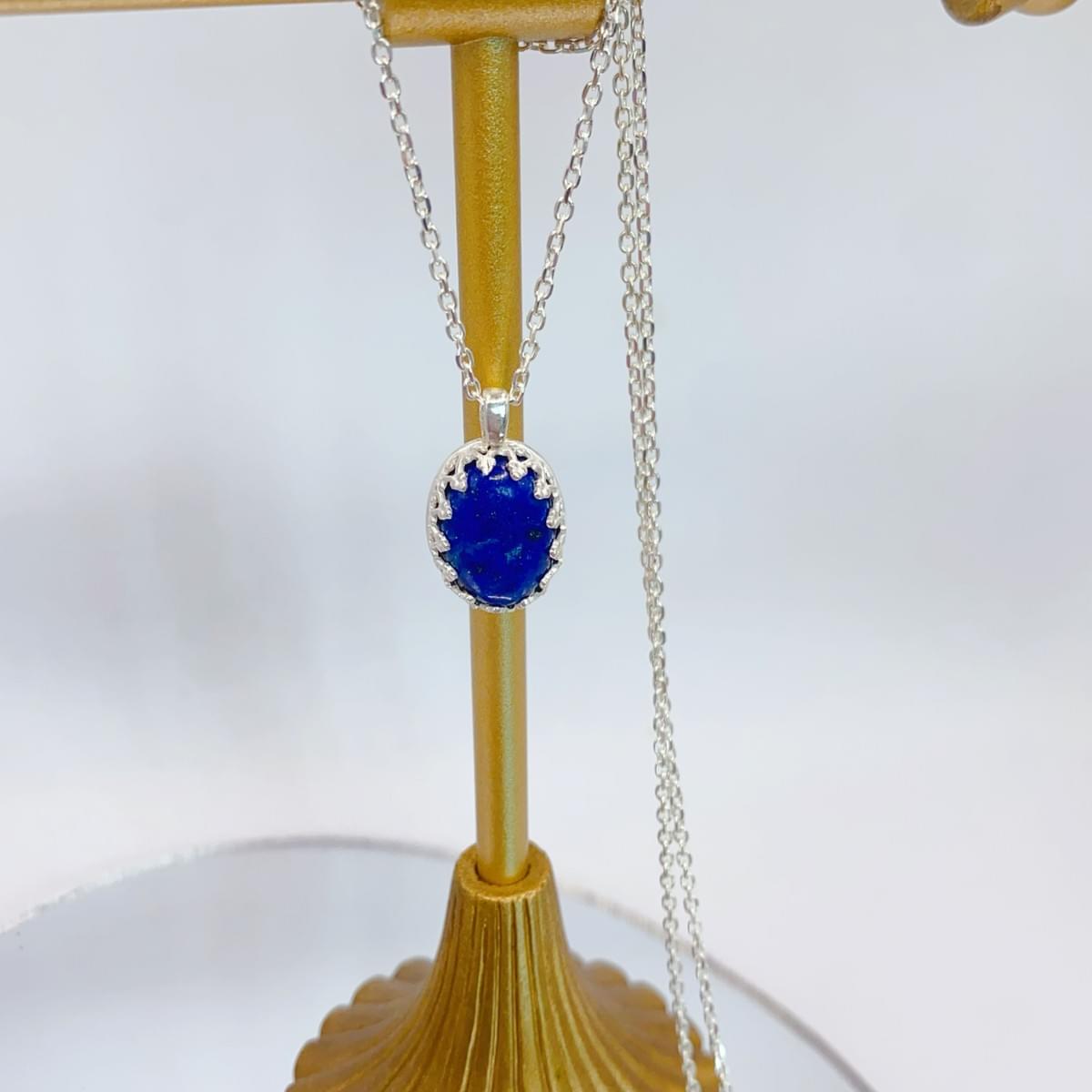 藍色的寶石-青金石Lapis Lazuli-蕾絲金工系列