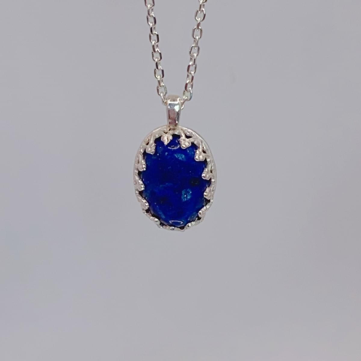 藍色的寶石-青金石Lapis Lazuli-蕾絲金工系列