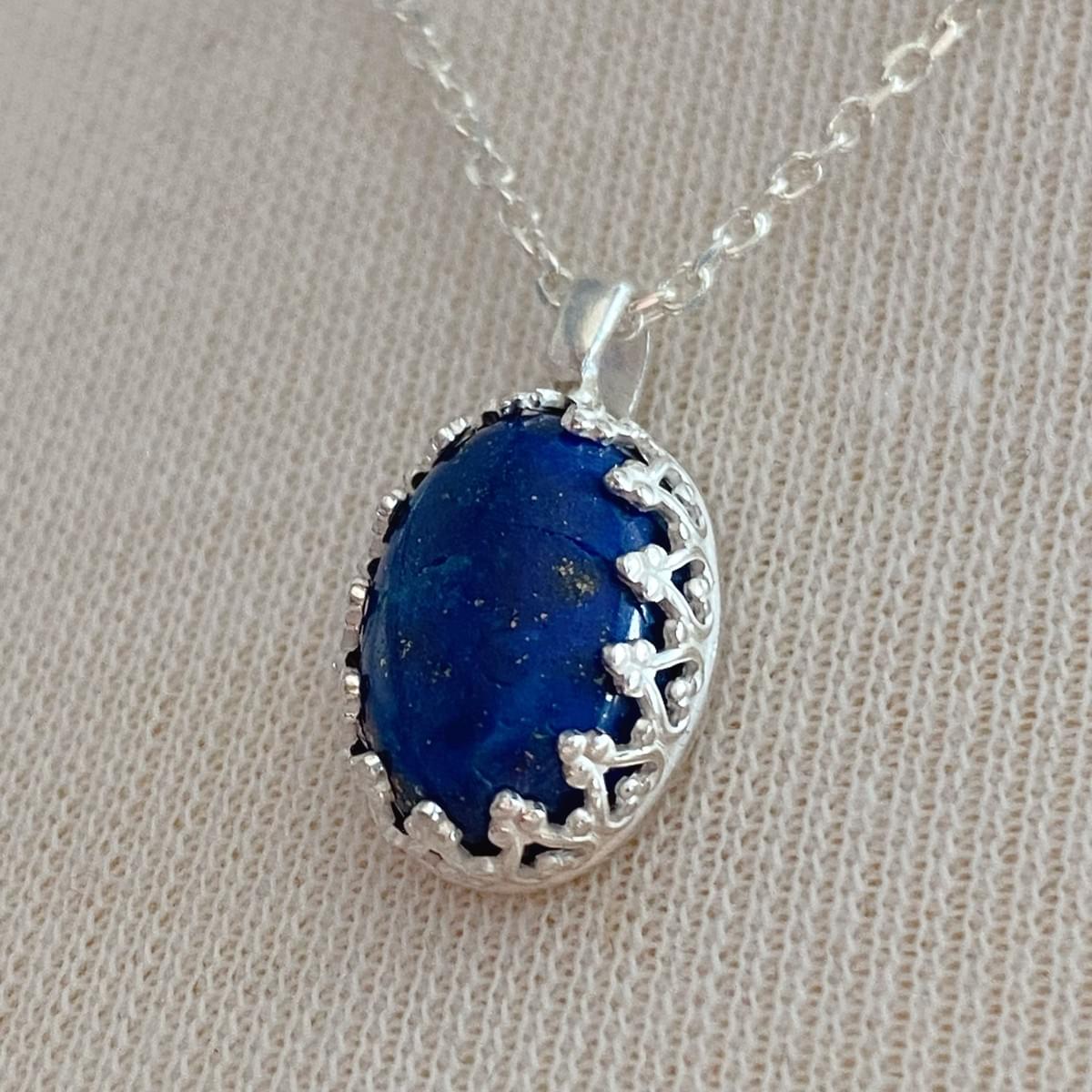 藍色的寶石-青金石Lapis Lazuli-蕾絲金工系列