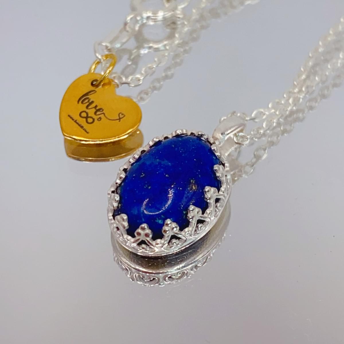 藍色的寶石-青金石Lapis Lazuli-蕾絲金工系列