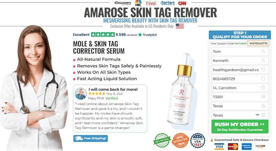 Amarose Skin Tag Removal Serum Shark Tank Reviews 2023 on Strikingly