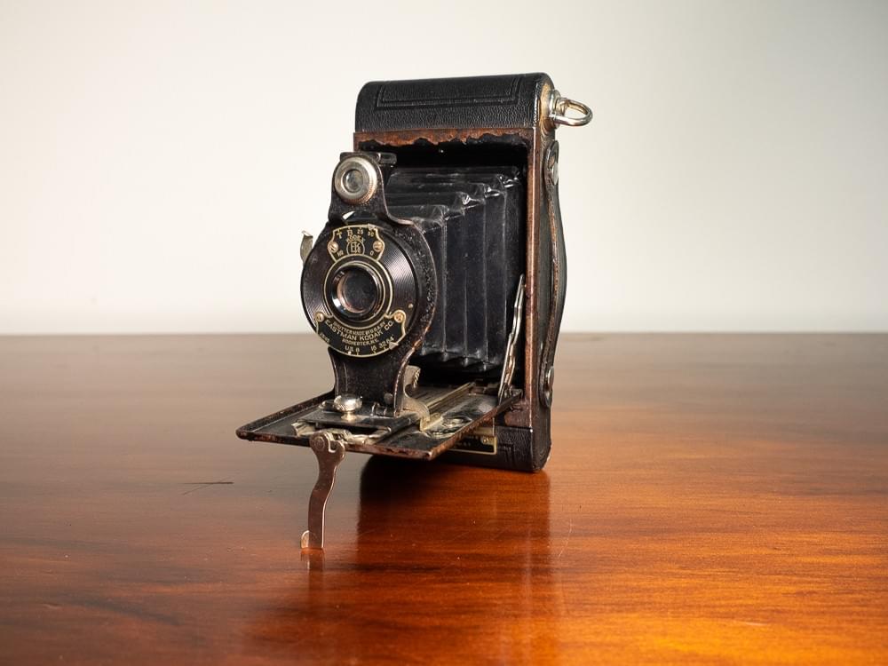 Appareil Photo Ancien Kodak Rainbow Hawk-eye N°2 – Pliant, Fonctionnel