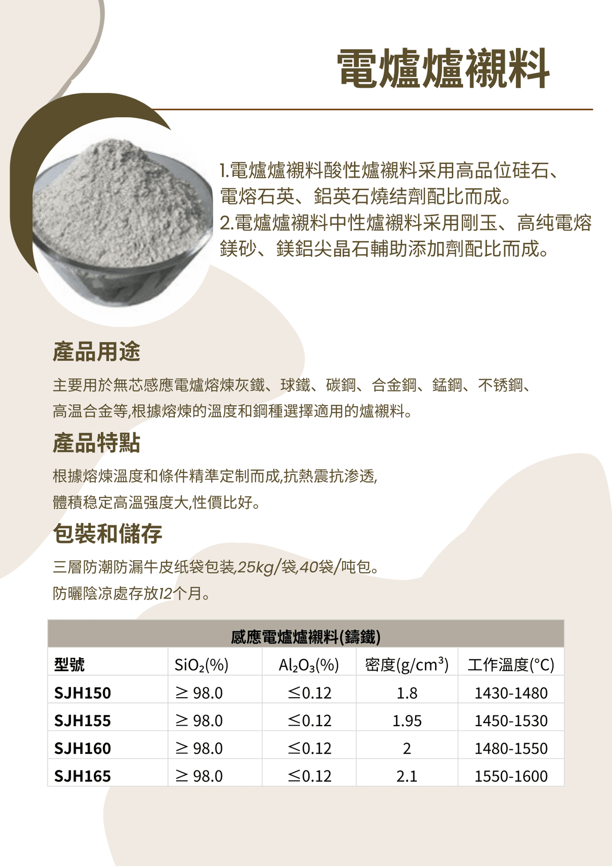 鋼鐵鑄造耐火泥