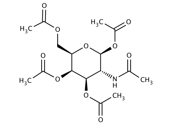 ChemSourcePro Chemical Structure for 2-Acetamido-1,3,4,6-tetra-O-acetyl-2-deoxy-b-D-galactopyranose (3006-60-8)