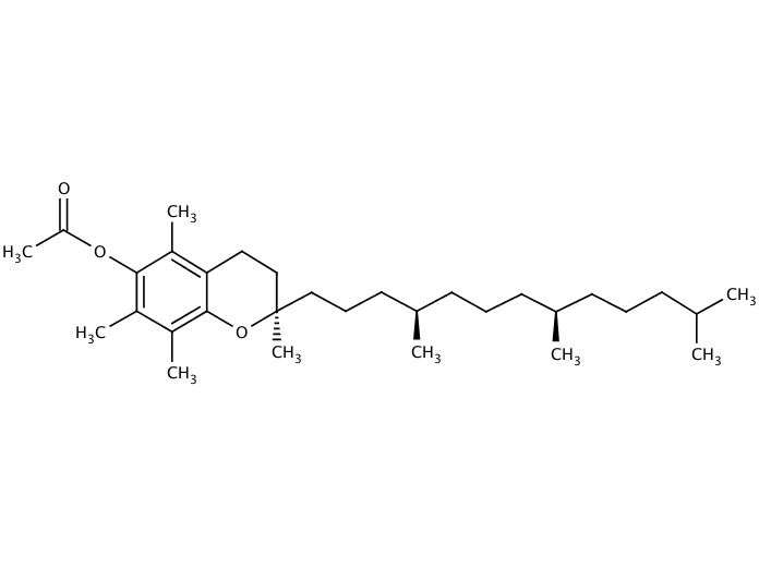 ChemSourcePro Chemical Structure for d-α tocopherol acetate (58-95-7)