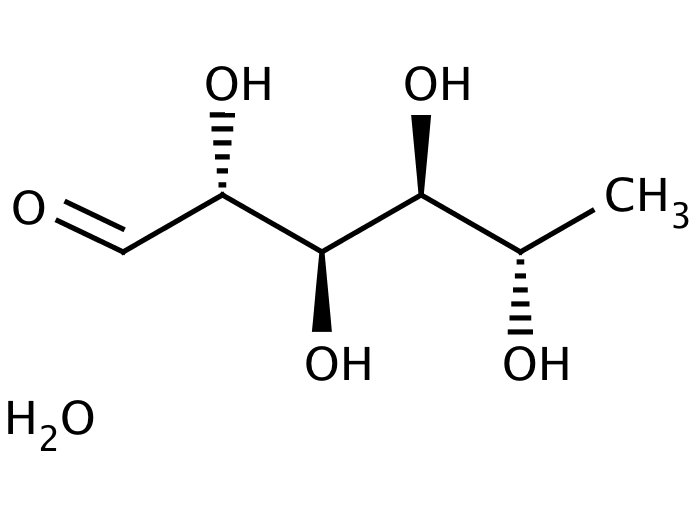 ChemSourcePro Chemical Structure for L-Rhamnose monohydrate (10030-85-0, 6155-35-7)