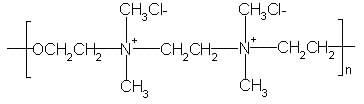 ChemSourcePro Chemical Structure for Poly(oxyethylene(dimethyliminio)ethylene(dimethylimino)ethylene dichloride) (Polyquat60) (31512-74-0)