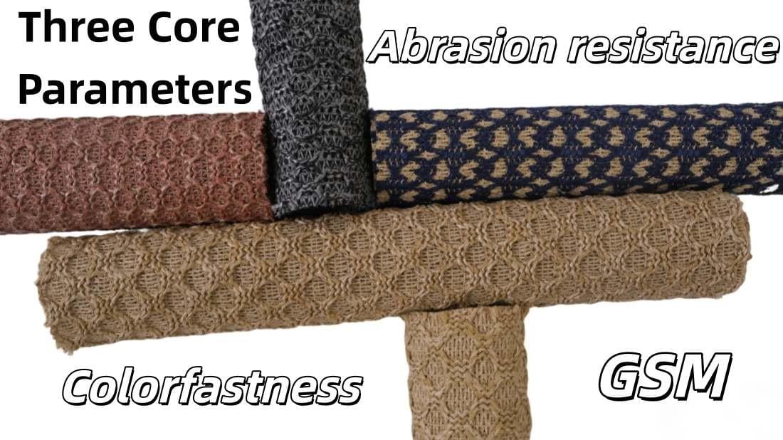 GSM, abrasion resistance, colorfastness