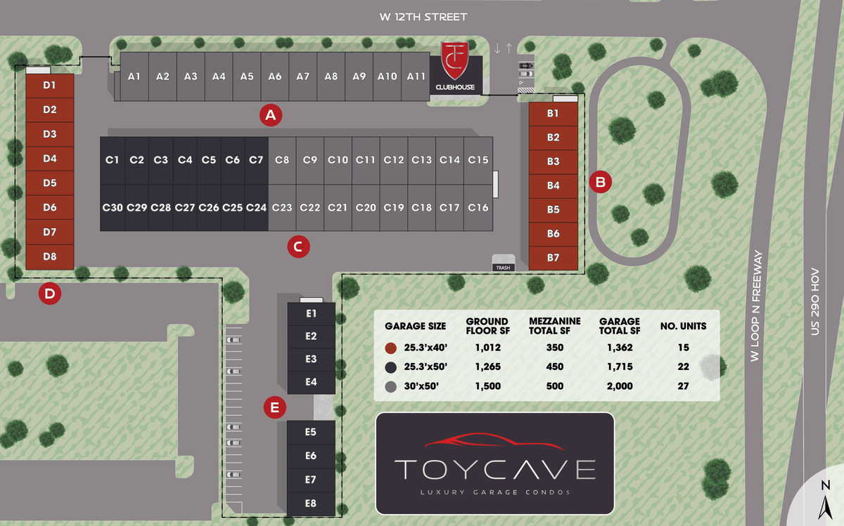 Toy Cave Luxury Garage Condos in Houston, TX