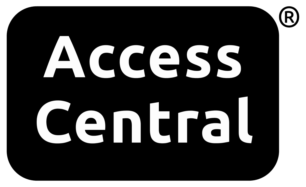 Access Central logo, with the name in white on a rectangle