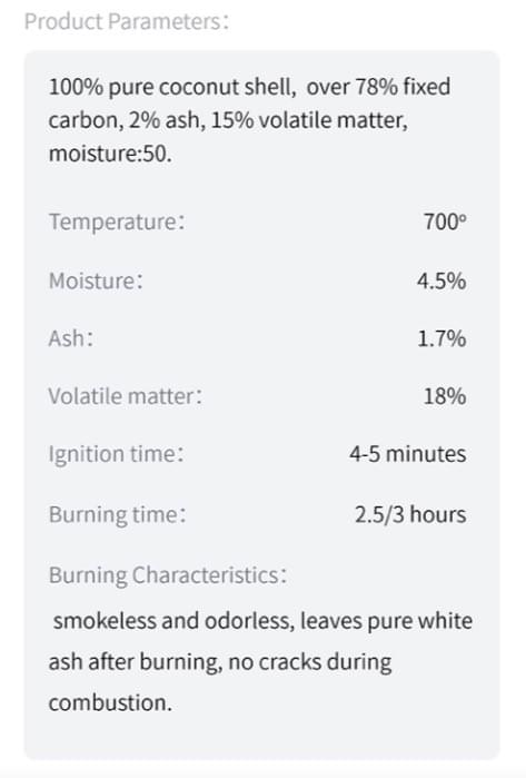 Coconut Shell Charcoal