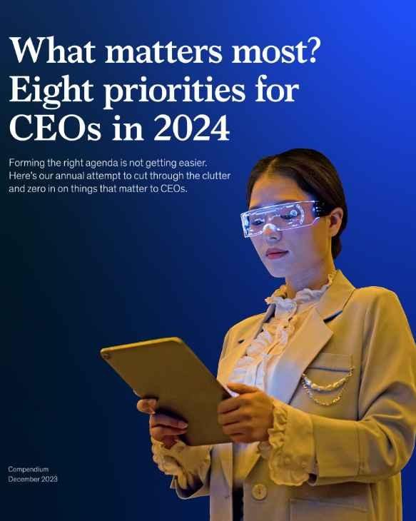 👨‍💼👩‍💼🕴️🔔 CEO Priorities for 2024 👨🏾‍💼👩🏾‍💼🕴️🔔