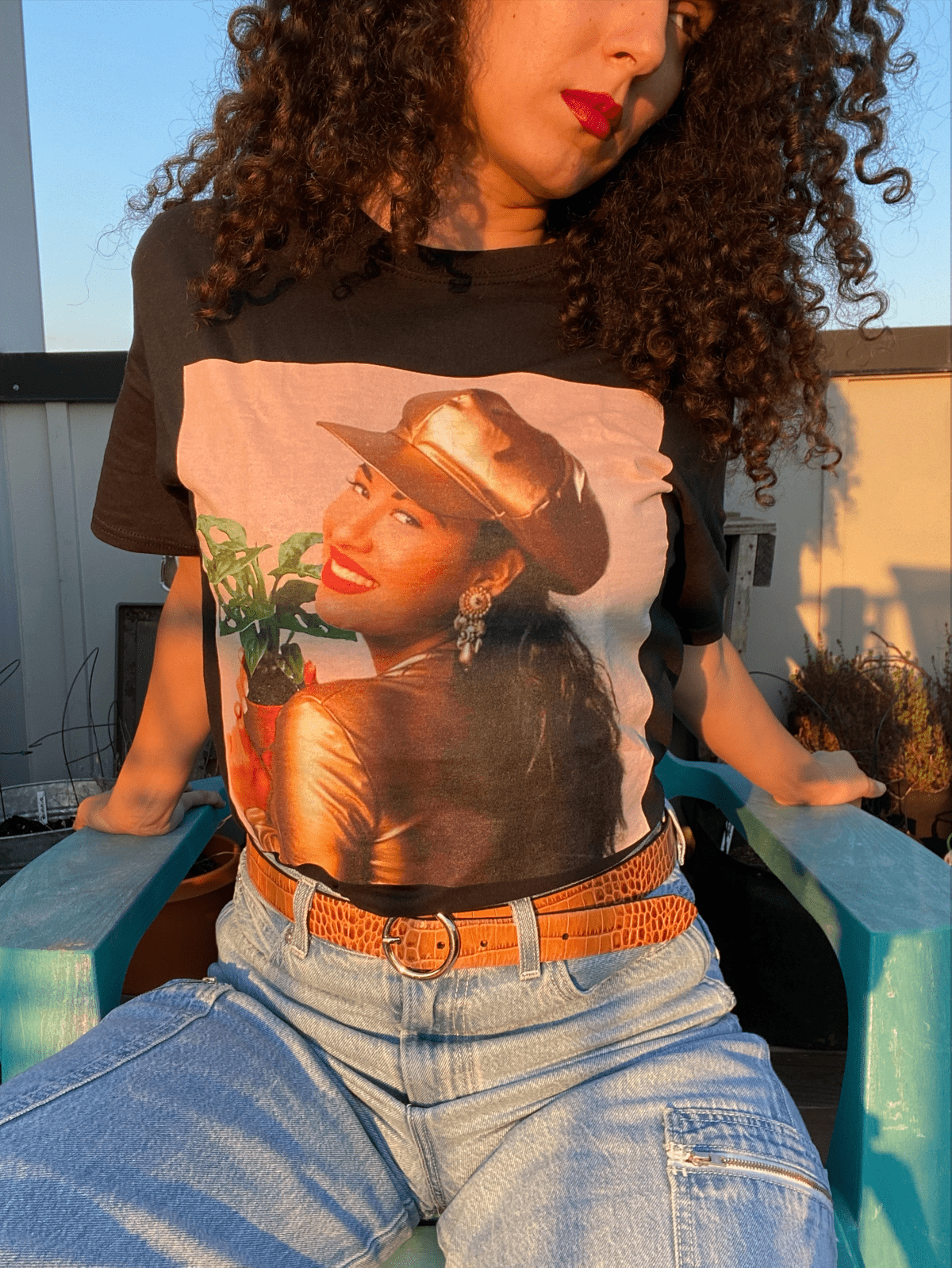 Selena Quintanilla, Graphic Tee, Plants, Apparel, latina, latinx, hispanic, regalos